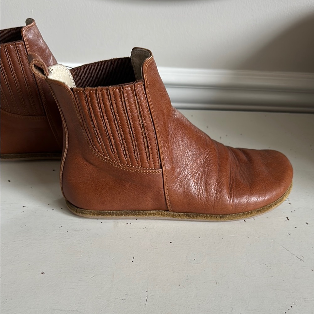 Anya’s Shop Barefoot Brown Leather Ankle Boots